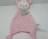 Carters Child Of Mine Owl pink Minky Dot Security Blanket Pacifier Holde... - $14.84