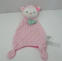 Carters Child Of Mine Owl pink Minky Dot Security Blanket Pacifier Holder Lovey - $14.84