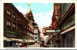 Chinatown Street View San Francisco CA California UNP WB Postcard L3 - £6.14 GBP