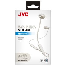 JVC Marshmallow Bluetooth Wireless Earbuds with Mic (White) - $28.70
