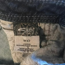 Womens Silver Twisted Capri jeans -- good condition image 6