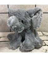 Aurora 12” Elephant Plush Gray Soft Shaggy Stuffed Animal Toy - $11.88