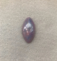 Dragon Veins Pink Blue Lines 40x20mm, stone cab Marquise cabochon, agate - $6.00