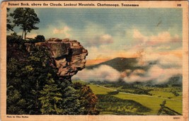 Sunset Rock above the Clouds Lookout Mountain chatanooga TN Postcard PC123 - £3.97 GBP