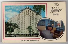 Rochester Minnesota MN The Kahler Hotel Vintage Postcard Chrome Teich  - £11.04 GBP