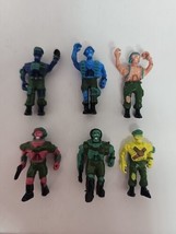 Vintage 6 Mini Figures Little Zombie Soldiers Vending Toy Prizes SKU 23 - £5.25 GBP