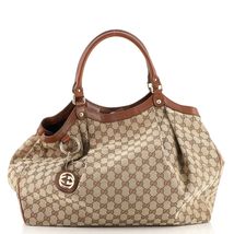 Gucci Sukey Tote GG Canvas Large Brown - £1,406.86 GBP