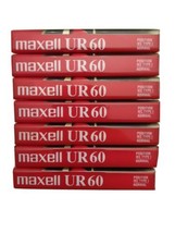 Lot of 7 New Blank MAXELL Normal Bias UR 60 Audio Cassette Tapes 60 Minutes Tape - £11.12 GBP
