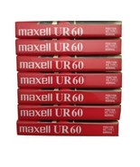 Lot of 7 New Blank MAXELL Normal Bias UR 60 Audio Cassette Tapes 60 Minu... - £11.02 GBP