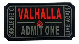 Ticket to Valhalla Admit One Vikings Valknut Patch [Hook Fastener - PVC Rubber - £7.16 GBP