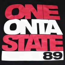 ONEONTA STATE 89 ~ NEW YORK COLLEGE T-SHIRT ~ Sz S / Small ~ VGC red / w... - $9.89