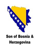 Son of Bosnia and Herzegovina Country Map Flag Poster Print High Quality... - £5.50 GBP+