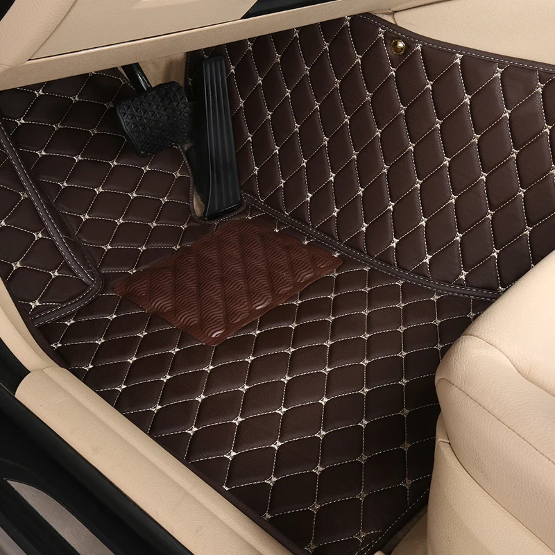 Custom Leather Car Floor Mats 100％ For Ford KA 2009-2016 Auto Foot Pads Styling - $33.91+