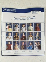 Classic American Dolls Sheet of 15 stamps Item #4428P NWT Sealed - £14.98 GBP
