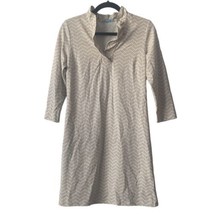 J. McLaughlin Durham Dress in White and Beige Size Small Catalina Cloth - $43.41