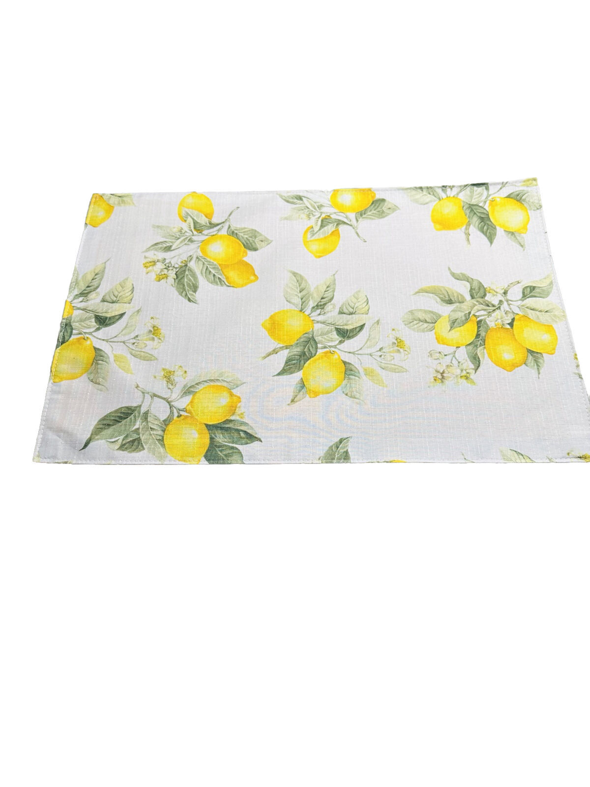 Fabric Placemat “Yellow Lemons&quot;  100% Polyester. 11X17inches-Home Collec... - $9.78