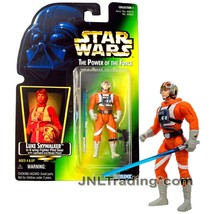 Yr 1997 Star Wars Power Of The Force Figure Luke Skywalker In X-Wing Pilot Gear - £28.03 GBP