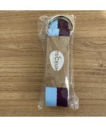 Yoga Strap 100% Cotton 6 ft Mixed Blueberry Adjustable Non-Slip Belt NEW - £10.16 GBP