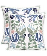 Pair Of Two 18 By 18-Inch Farmhouse Floral Throw Pillowcases With, 45444). - $60.26 CAD