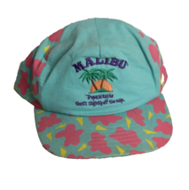 Vtg Malibu Hawaiian SnapBack Hat Slightly Off The Map Rum Alcohol 1990s ... - $14.84