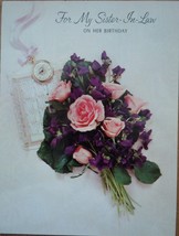 Vintage Hallmark For My Sister In Law Birthday Card Used 1970s - $2.99