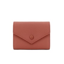 Customized Women&#39;s Wallet Leather Short Wallet Envelope Candy Color Slim Card Wa - £61.81 GBP
