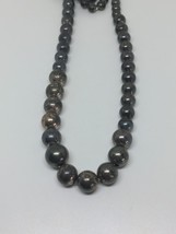 Vintage Sterling Silver 925 Oster Ball Bead Necklace 25&quot; - £62.94 GBP