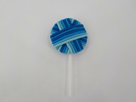 24 Elastic Hair Ties As A Blue Lollipop Clasp Free Ponytail Holder Unisex Youth - £4.77 GBP