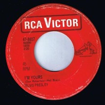 Elvis Presley I&#39;m Yours 45 rpm Long Lonely Highway - £4.02 GBP