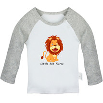 Little But Fierce Funny T-shirts Newborn Baby Lion Graphic Tees Infant Kids Tops - £8.28 GBP+