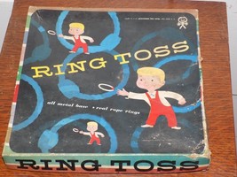 Vintage Tin Ring Toss Game in Box! - $17.82