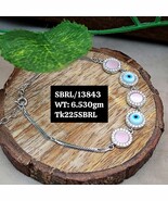 Divine Evil Eye 925 Sterling Silver Bracelet – Elegant Protection and St... - $105.00