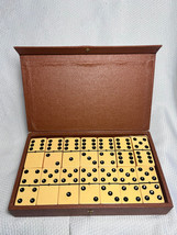 Pre 1950&#39;s 409 Tested Butterscotch Bakelite Complete Dominoes Set Of 28 ... - £119.58 GBP
