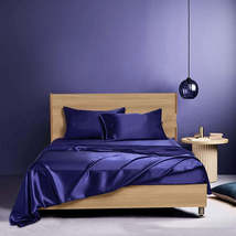 Four-piece Set Of Silk Bedding Sheets And Fitted Sheets - £64.65 GBP+