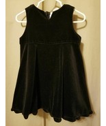 Baby Gap - Girls Jumper Dress Velvet Black Size 12/18M     IR10 - £7.78 GBP