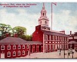 Independence Hall Philadelphia Pennsylvania PA UNP DB Postcard P24 - $2.92