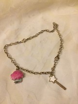 Charm Bracelet Childrens Girls Cupcake and Magic Princess Wand Bracelet Jewelry - $3.86