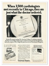 Fleischmann&#39;s Margarine 3,500 Cardiologists Vintage 1972 Full-Page Magaz... - $7.76
