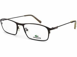 Lacoste Men&#39;s Eyeglasses L2108 315 Gunmetal Rectangular Metal Frame 53[]18 135 - £79.00 GBP