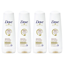 Pack of 4 New Dove Nutritive Solutions Conditioner, Anti-Frizz Oil Therapy 12 oz - £18.42 GBP
