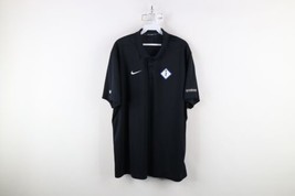 Nike Mens XL MLB City Connect 313 Detroit Tigers Baseball Golf Polo Shirt Black - $49.45