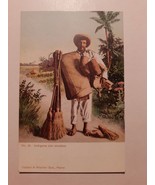 Antique Mexican Itinerant Brush Salesman Print Postcard From 1900&#39;s - €12,16 EUR