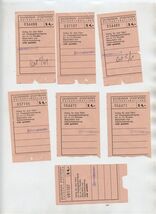 7 Salzburg Austria City Utility Transportation Services Tickets 1970's - $21.78