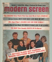 Modern Screen-Peyton Place-Ryan O&#39;Neal-Lana Wood-Frank Sinatra-10/1966 - £21.71 GBP