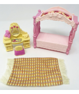 Lot Fisher Price Loving Family Dollhouse Furniture Kids Room Bedroom Sister - $474.99 MXN