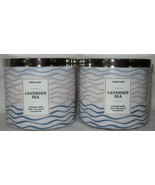 White Barn Bath &amp; Body Works 3-wick Scented Candle Lot Set of 2 LAVENDER... - £50.20 GBP