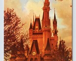 Cinderella Castello Walt Disney World Orlando Fl Florida Unp Cromo Carto... - $3.03