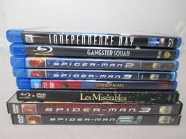 Lot of 8 Marvel Superman Blu-ray DVD 2.1 3 Home Coming Independence Day Movies  - £22.08 GBP