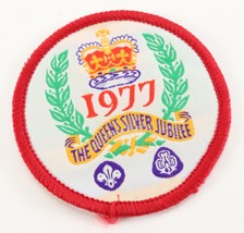 Vintage 1977 The Queens Silver Jubilee World Boy Scouts America BSA Camp Patch - £9.49 GBP