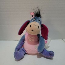 8&quot; Eeyore Plush LOVE BUG Hearts Wings Antenna Disney Store 2000  Valentines NWT - £3.16 GBP